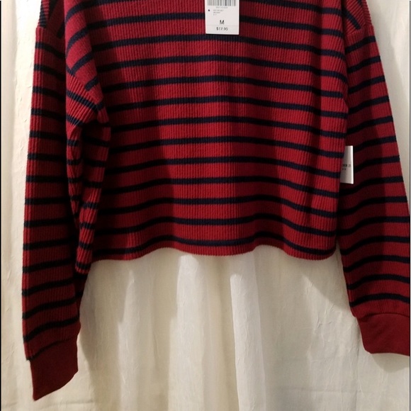 Forever 21 Long Sleeve Knit Top Striped - Picture 2 of 6